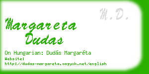 margareta dudas business card